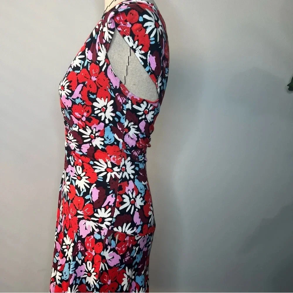 Free People floral y2k sweetheart neckline dress size small